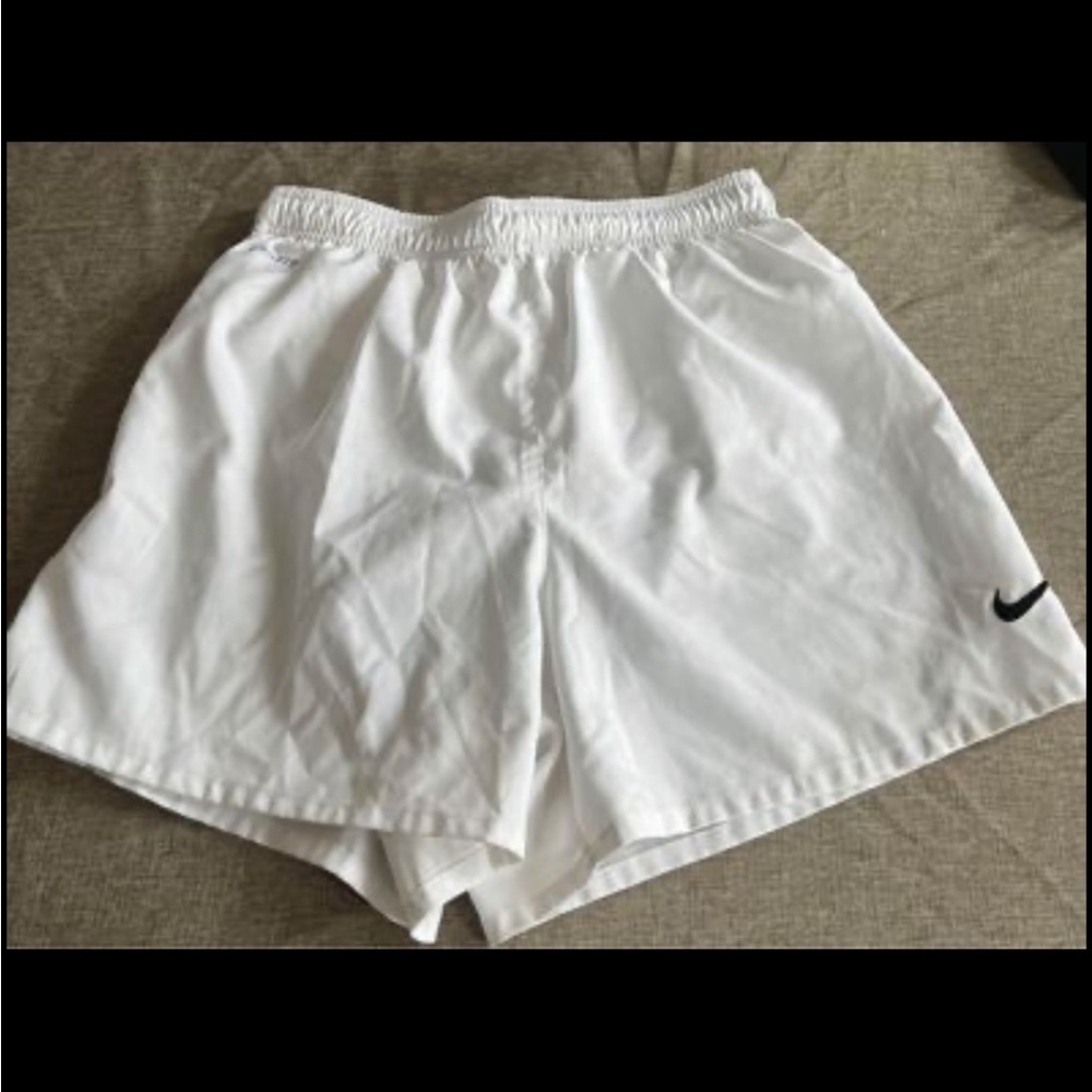 White Nike shorts size medium.